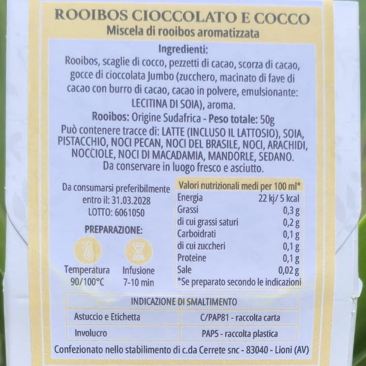Rooibos cioccolato e cocco