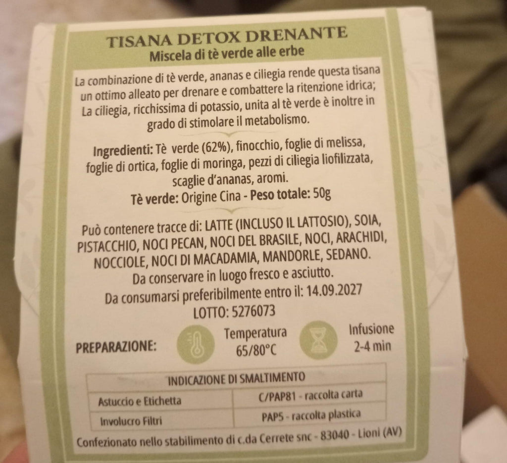 tisana "Detox" Drenante