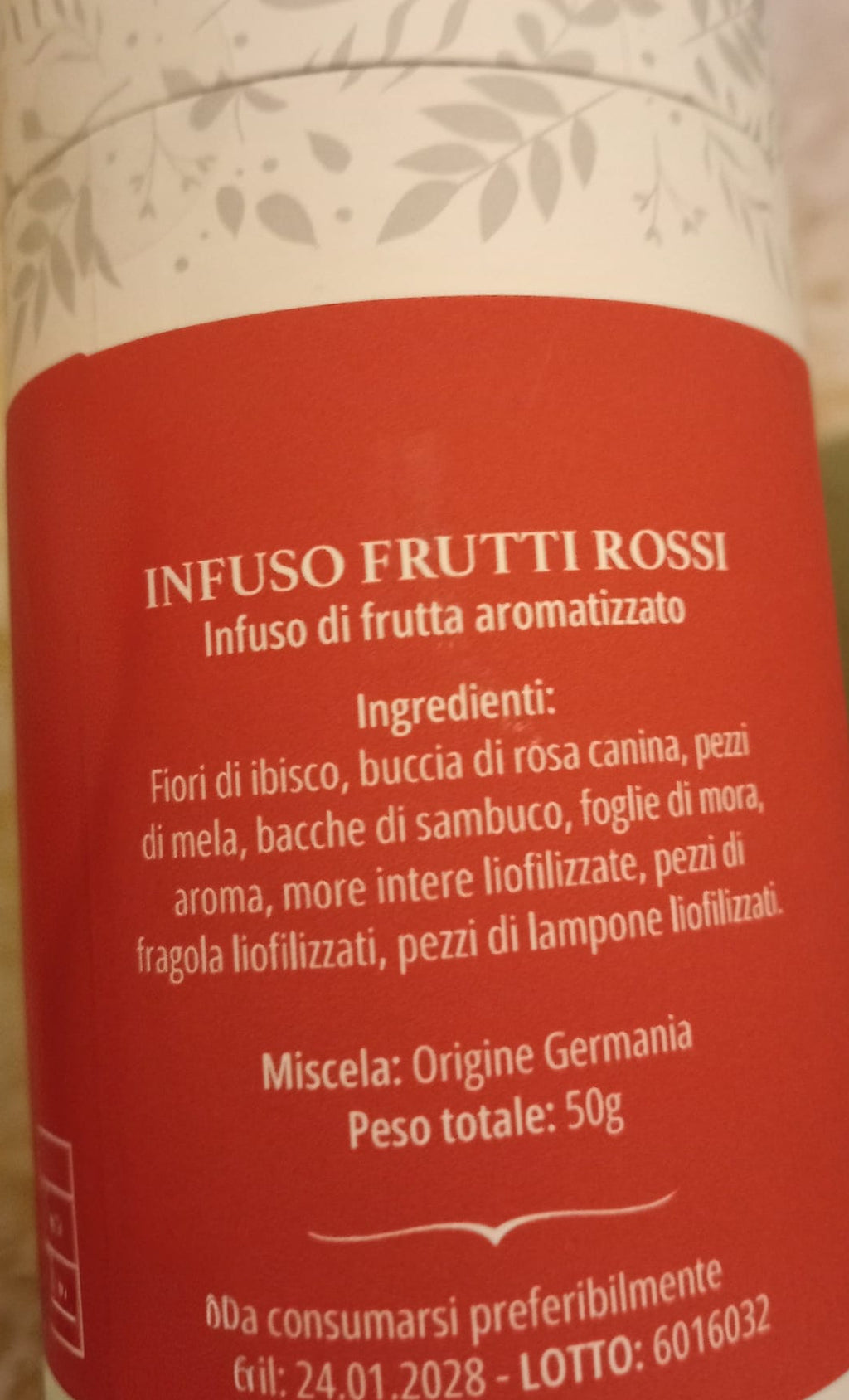 Infuso ai frutti rossi
